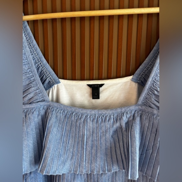 J.Crew | French pleated tier top | size small - Picture 5 of 5